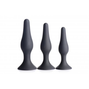 Afbeelding van 3-Delige Siliconen Anaal Plug Set van het merk Master Series