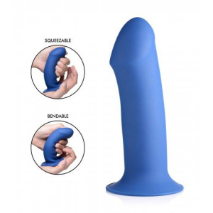 Afbeelding van Buigzame Dikke Dildo - Blauw van het merk Squeeze-It