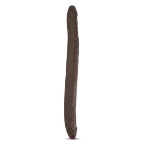 Afbeelding van Dr. Skin - Realistische Dubbele Dildo 40 cm - Chocolate van het merk Dr Skin